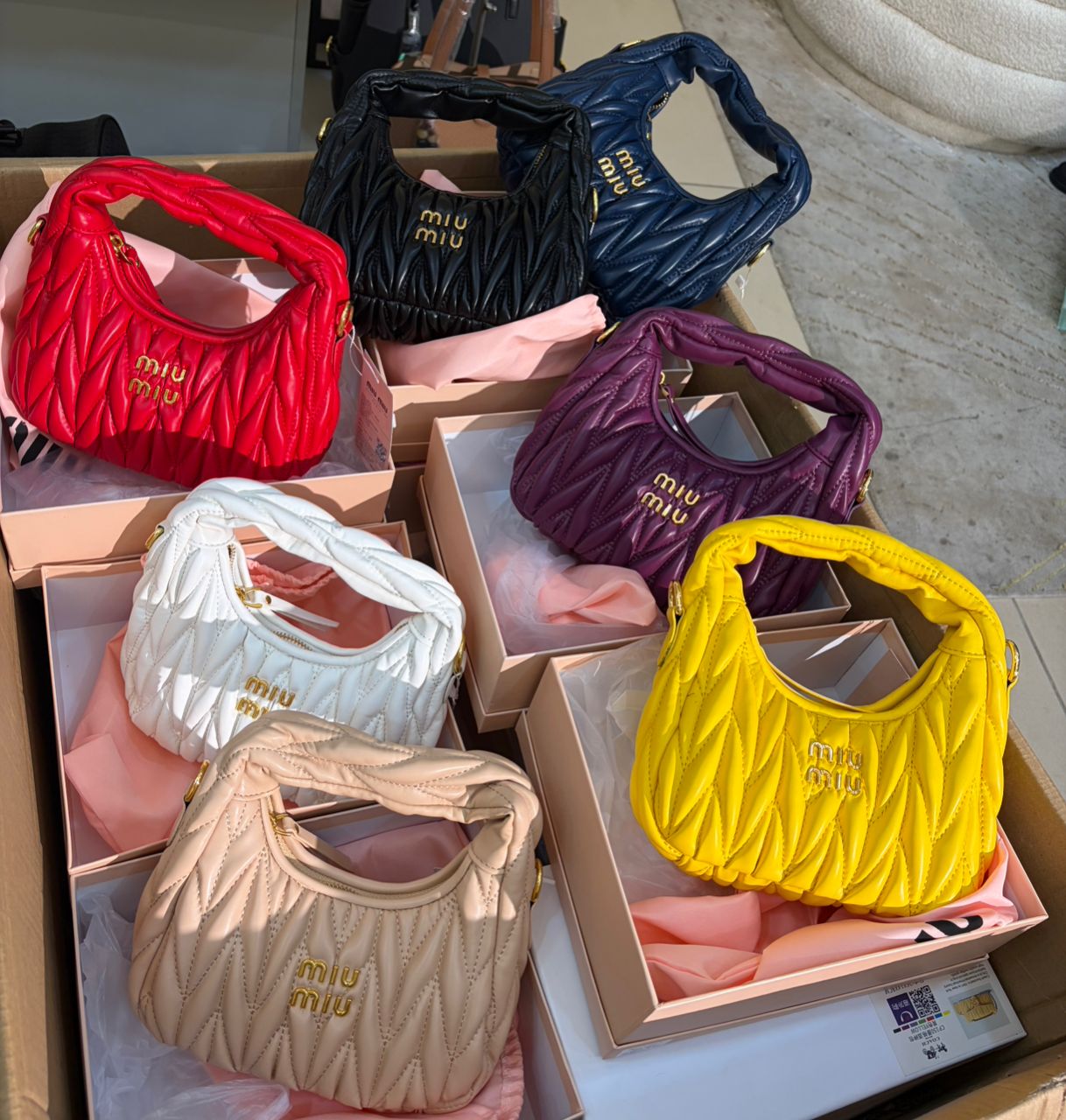 Matelassé Quilted Hobo Bag