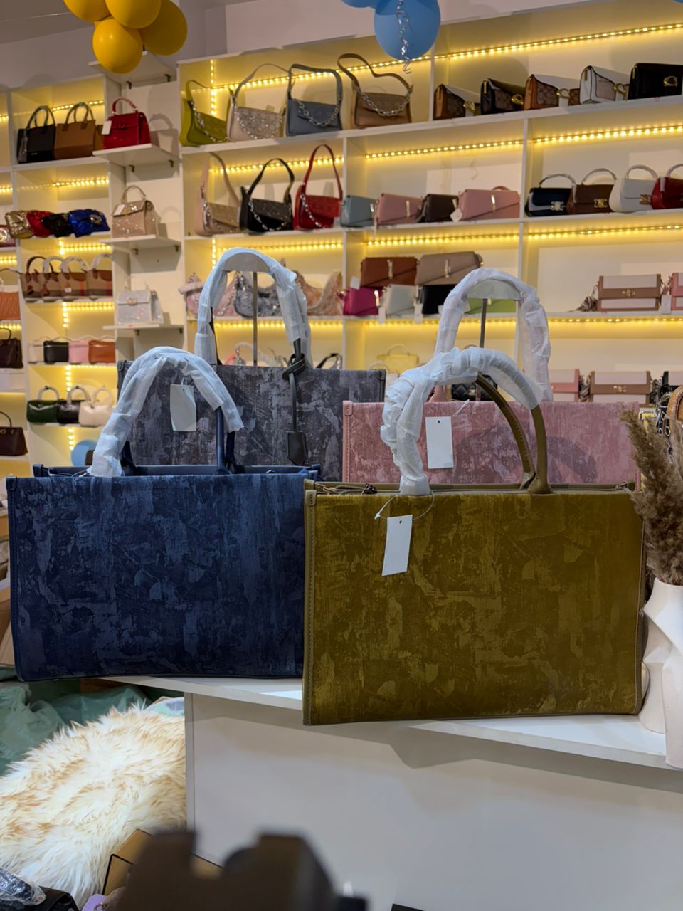 Luxe Velvet Tote Bag