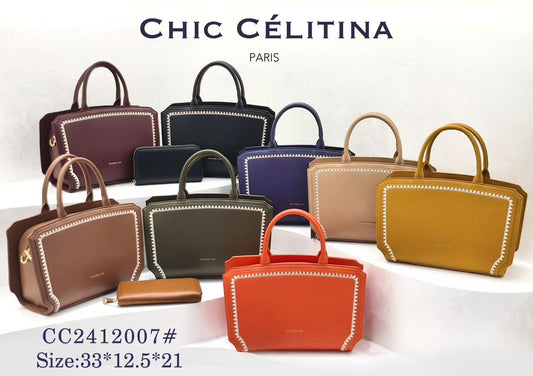 Chic Célitina Paris - Designer Whipstitch Tote Bag