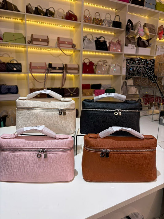 Structured Vanity Box Bag with Top Handle