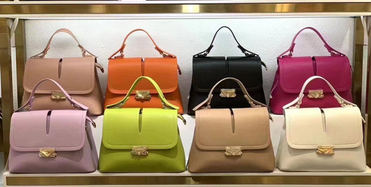 Elegant Structured Top Handle Handbag