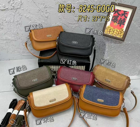 8245-GOGO Shoulder Bag (Small Crossbody Satchel)